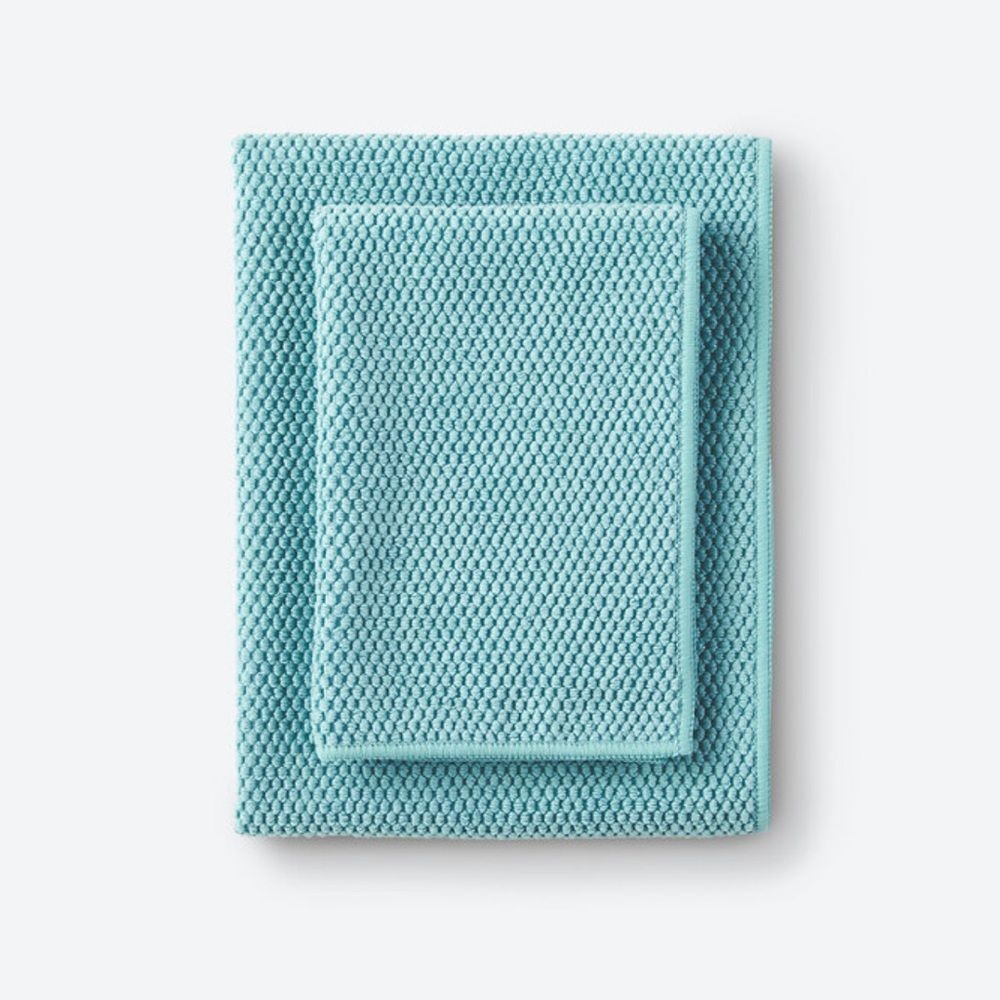 Norwex Kitchen Towel and Kitchen Cloth Set of 2 Turquoise NWT